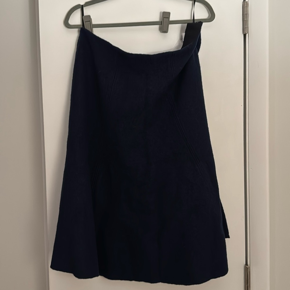 Marimekko NWT boiled wool navy skirt